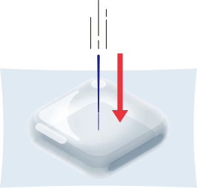 Needle penetration