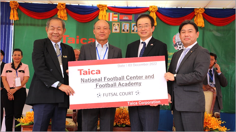 Futsal courts to schools in Cambodia