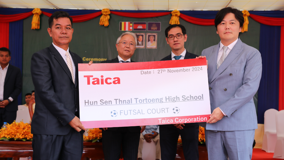 Futsal courts to schools in Cambodia